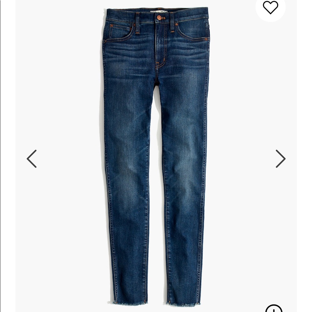 Madewell 9” High Rise Skinny w/ Raw Hem • 26P